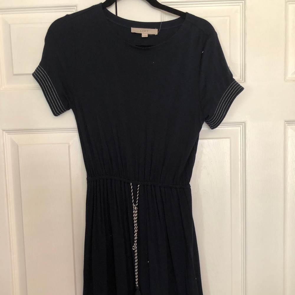 LOFT navy blue dress